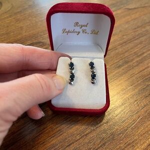 Blue Sapphire earrings